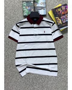 Polo Stripe T-shirt White