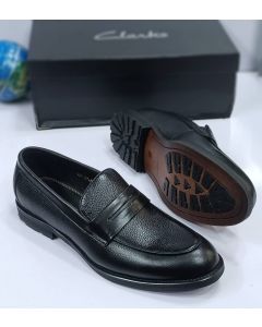 Clark's Leather Shoe Black 01