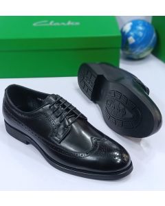 Clark's Leather Shoe Lace-up Black
