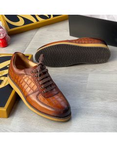 Oggi Men's Sneaker Shoe Brown 