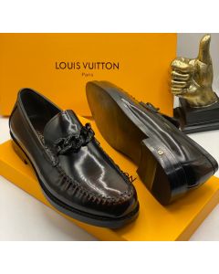 Louis Vuitton Loafer Shoe Dark Brown