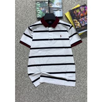 Polo Stripe T-shirt White