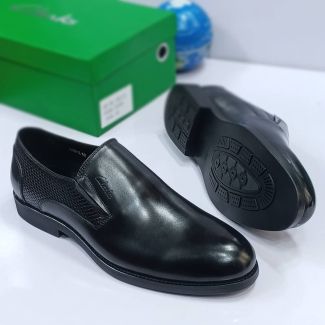 Clark's Leather Loafer Shoe Black