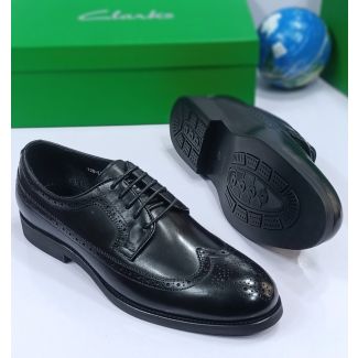 Clark's Leather Shoe Lace-up Black