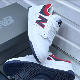 New Balance White Indigo Red