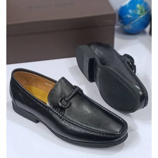 Roberto Wood Shoe Black 