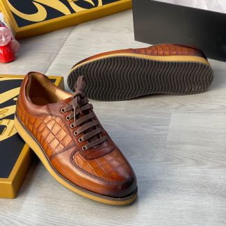 Oggi Men's Sneaker Shoe Brown 