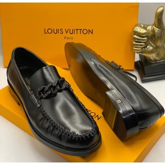 Louis Vuitton Loafer Shoe Black 